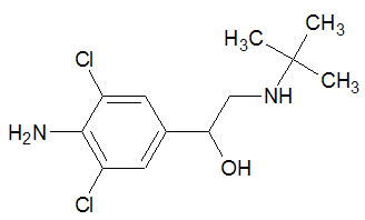 鹽酸克倫特羅結構簡式
