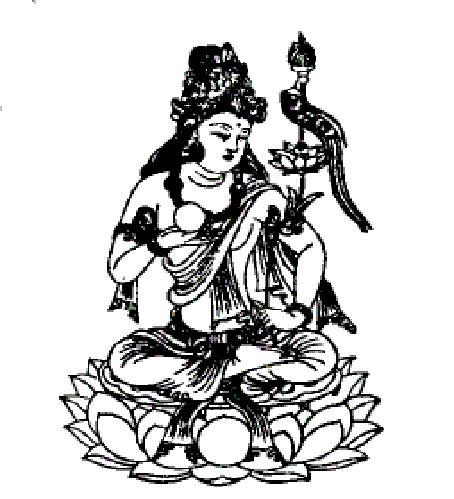 密教位於胎藏界曼荼羅的地藏菩薩