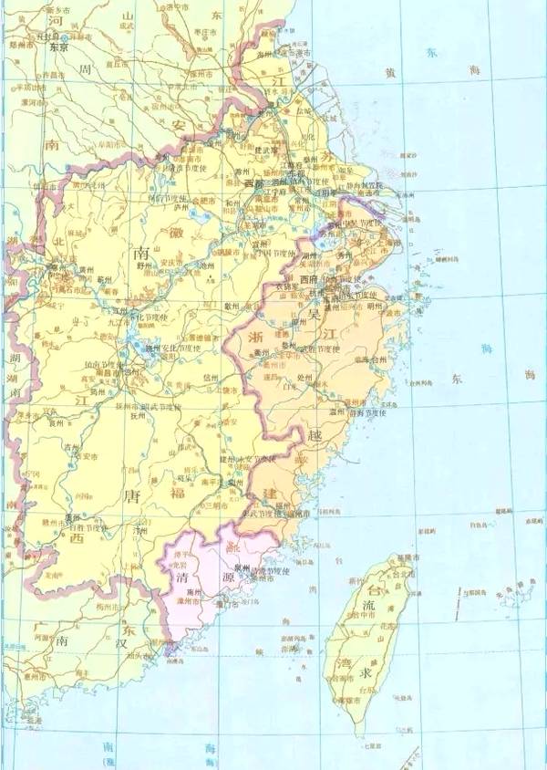 南唐疆域圖