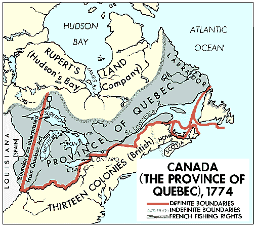 魁北克省地圖