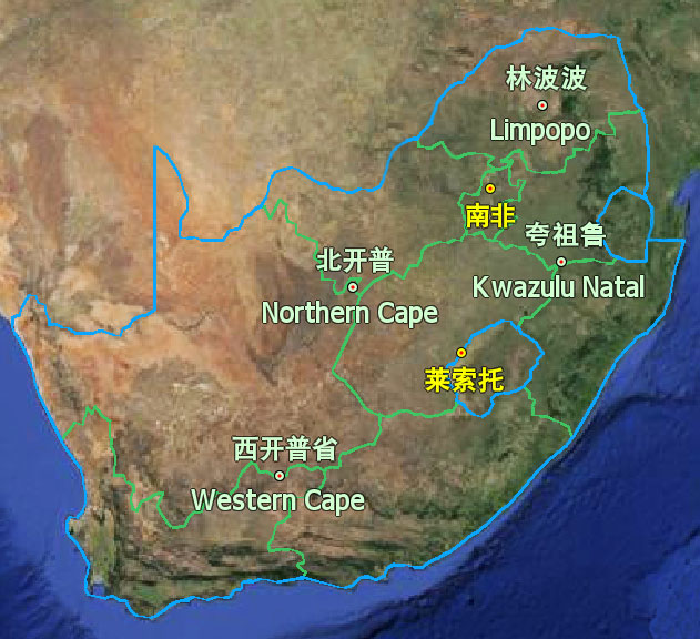 南非地圖-最新erlinyou版